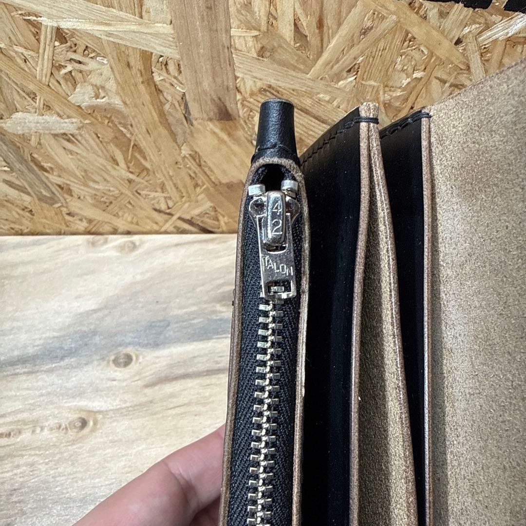 ホーウィン クロムエクセル 180 カスタム トラッカーウォレット ニッケル