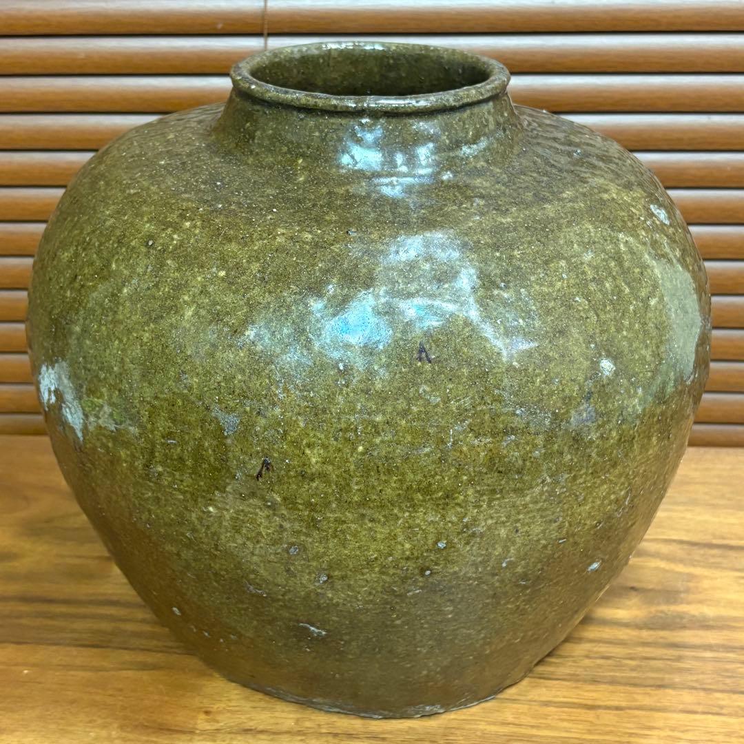 古唐津焼　大きい壺