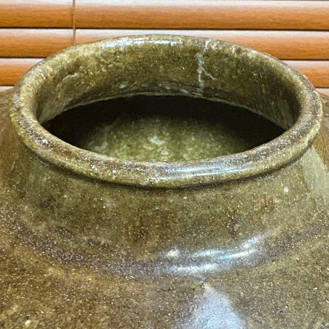 古唐津焼　大きい壺