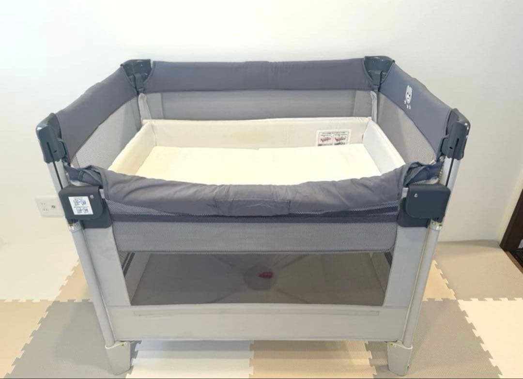 み*か様 Aprica アップリカ ココネルエアーAB グレーベアー ベビーベッ