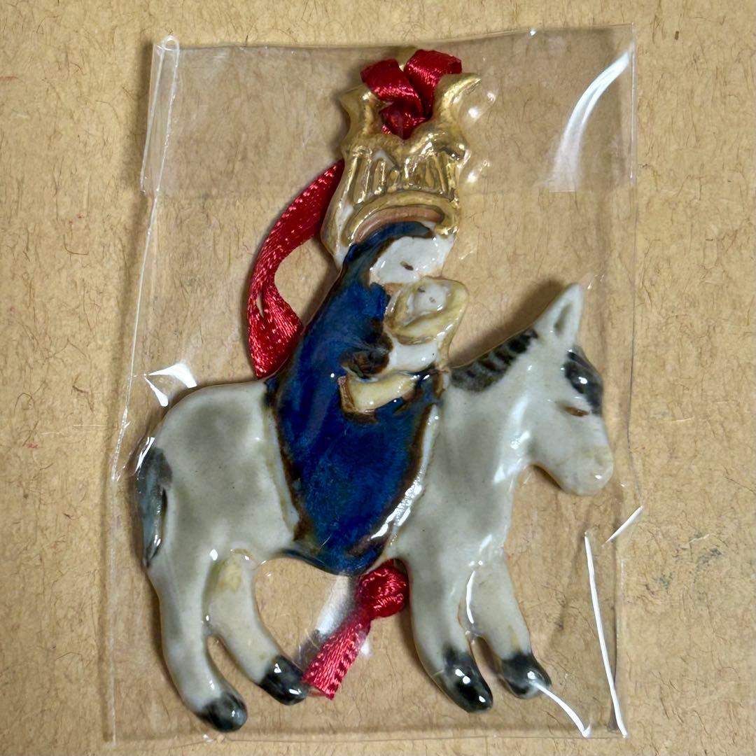 小菅幸子 クリスマスオーナメント エジプトへ行くマリアとイエス