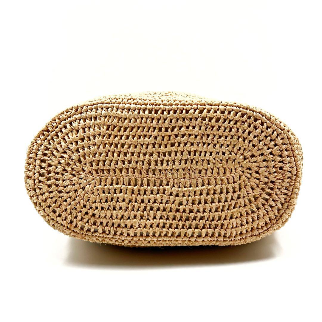 Helen Kaminski NIDA ハンドバッグ ラフィア ロープハンドル