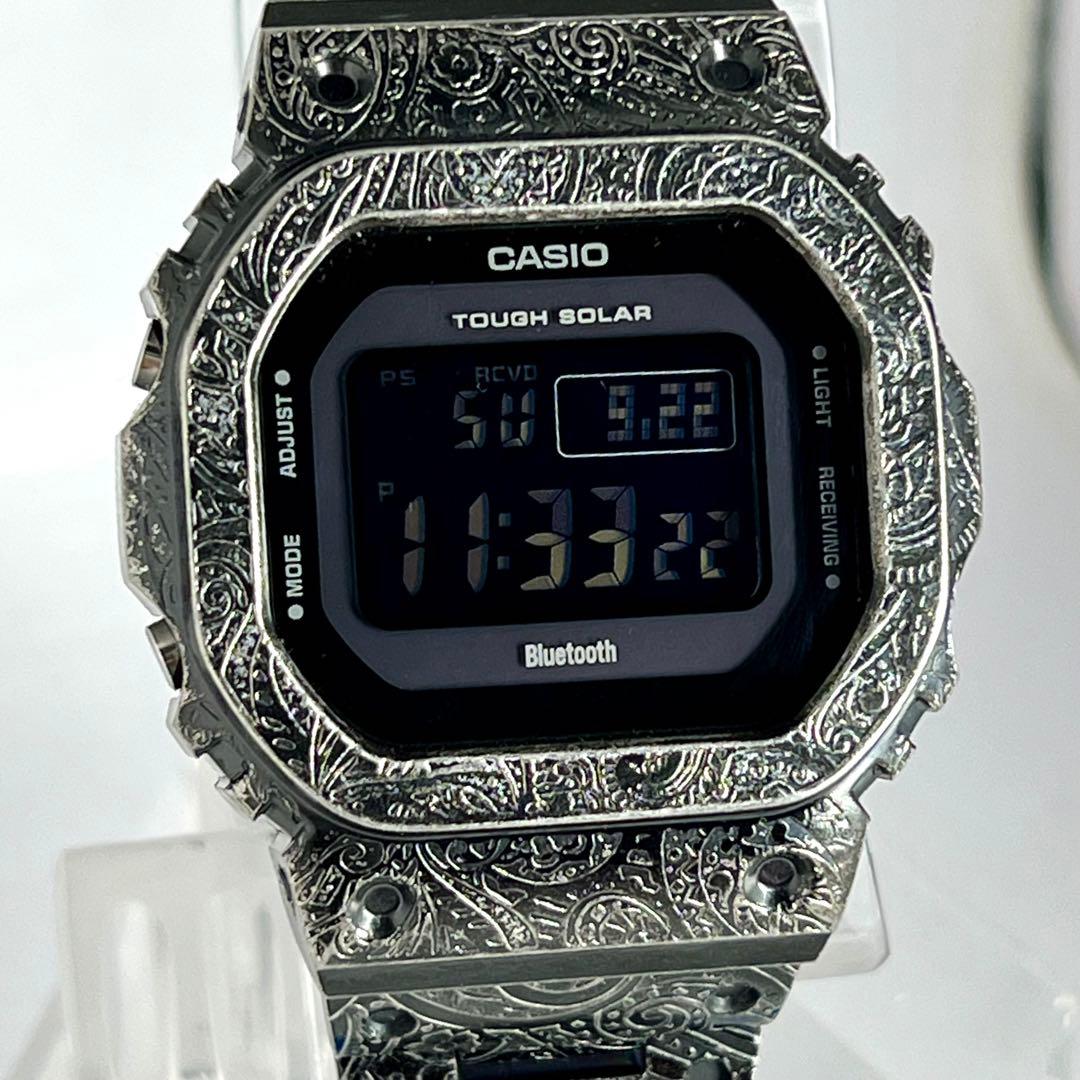 新品 G-SHOCK GW-B5600メタルカスタム ペイズリー ソーラー電波