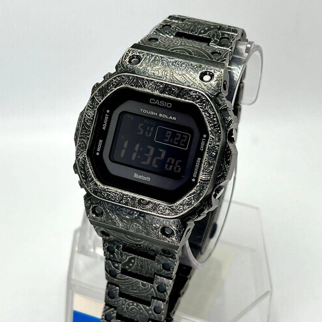 新品 G-SHOCK GW-B5600メタルカスタム ペイズリー ソーラー電波