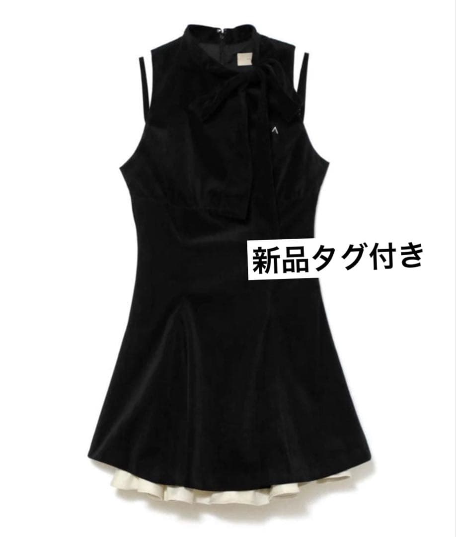 時間限定　Daisy velour mini dress