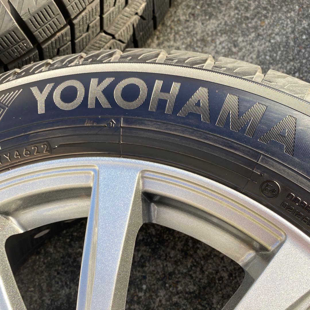 ◇中古溝有りヨコハマ215/60R17+トヨタ平座用ホイールスタッドレスセット