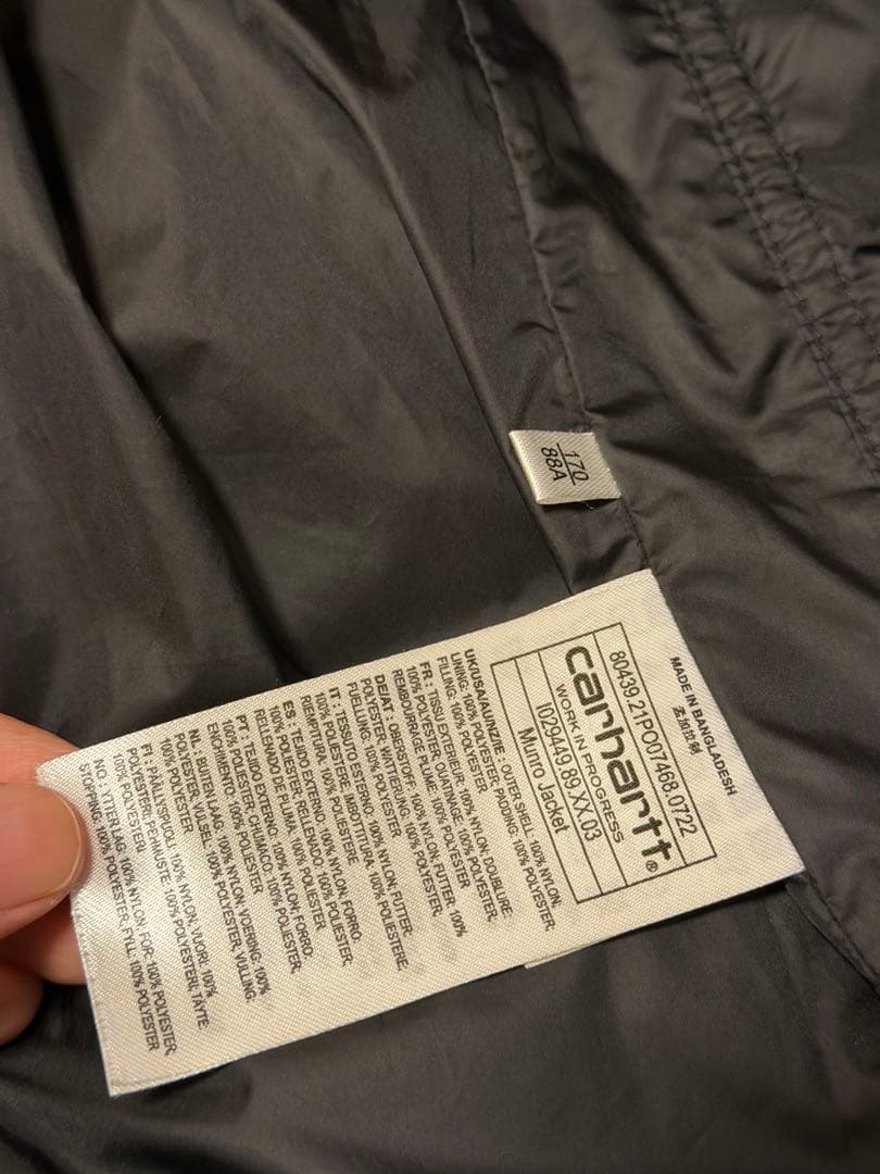 K*K様 Carhartt WIP MUNRO JACKET Sサイズ