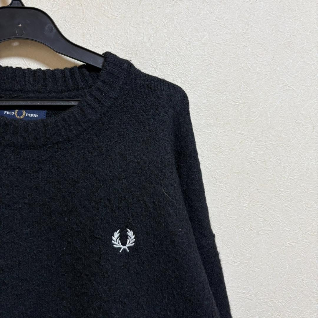 FREDPERRY BEAMS フラッフィ クルーネックニット