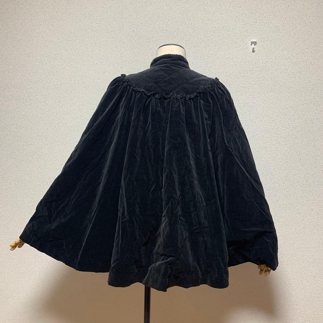 ジンカトウ ジンカトー マント フラワー 体型カバー 着物 V系 別珍 ベロア