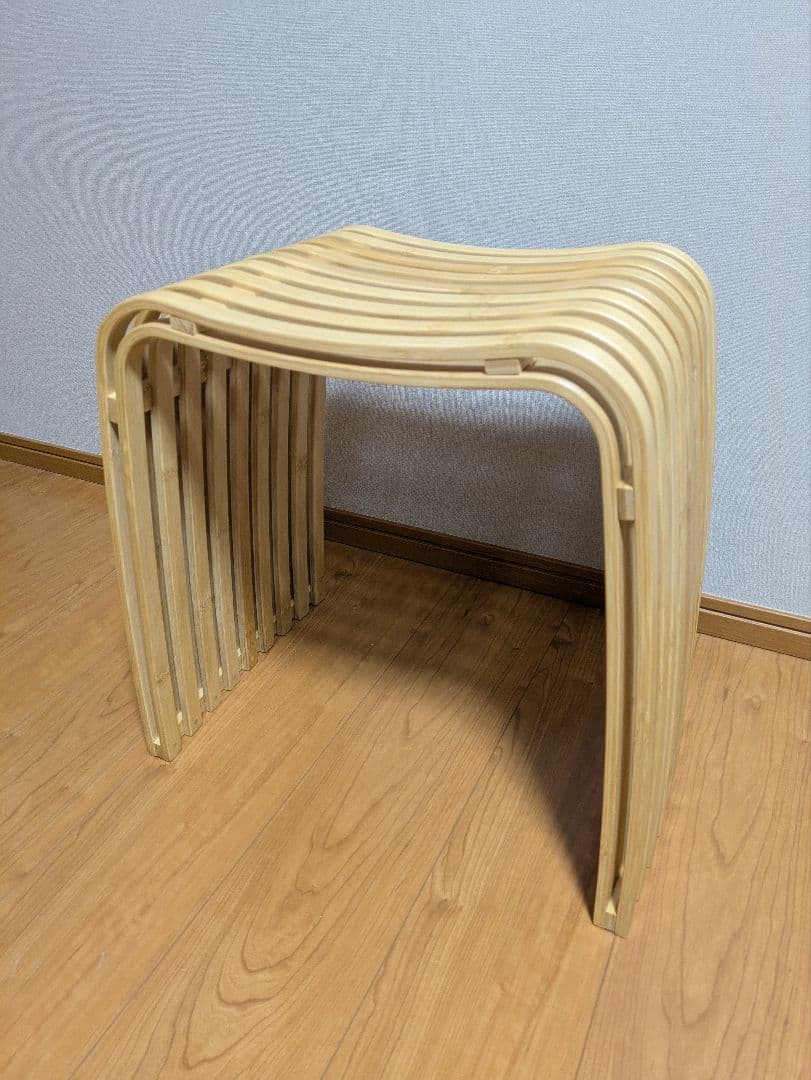 『GUDEE グディ スツール 椅子 チェア ベンチスツール 竹製 木製 格子』