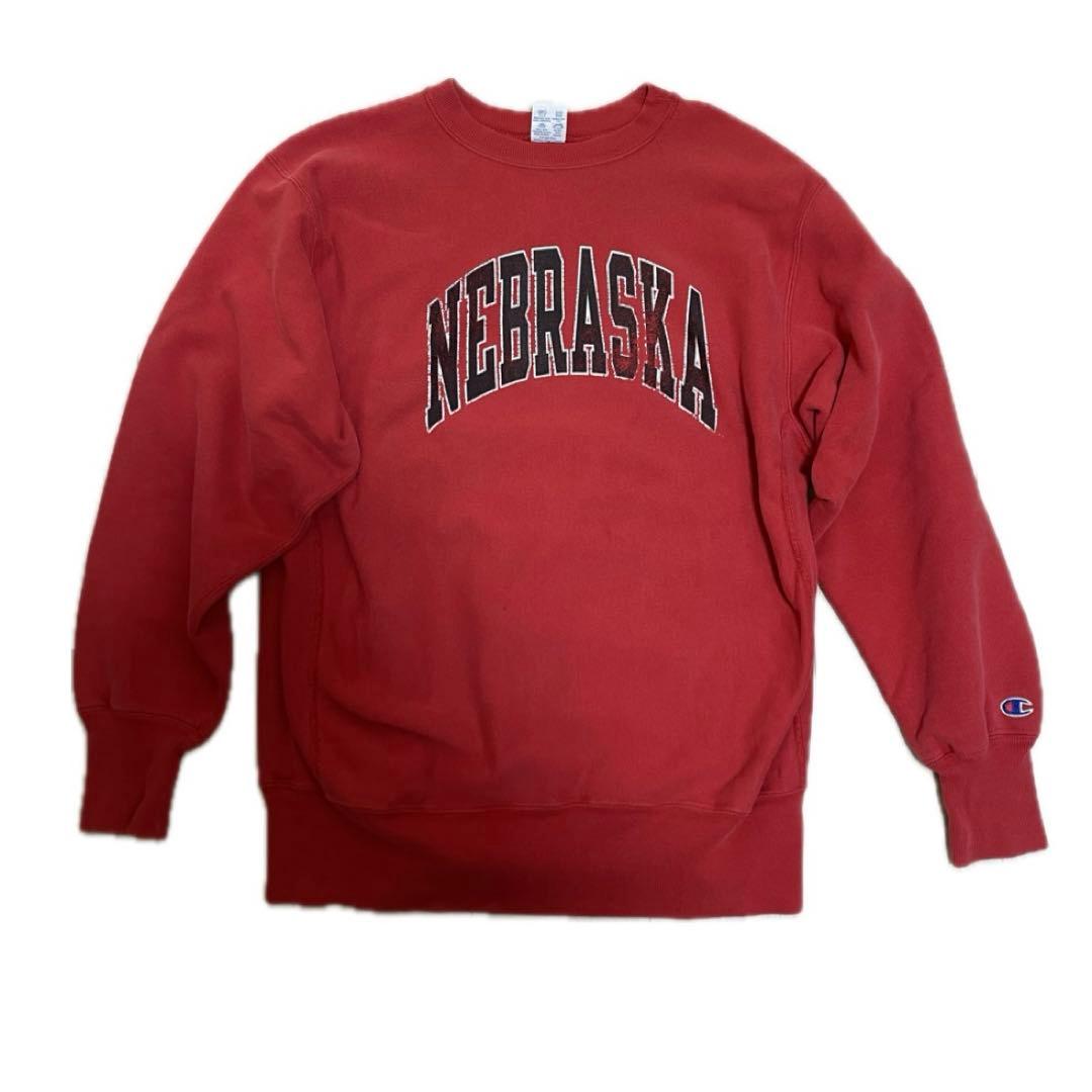 チャンピオン　リバースウィーブ　90年代初期　USA製　レッド　ビンテージ