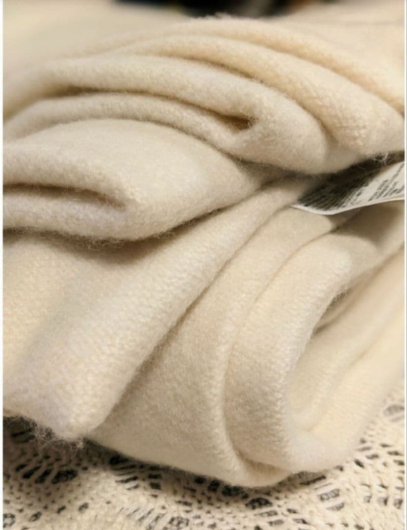 【無印】ウール × カシミヤ 毛布 140*200 シングルサイズ 【未使用】