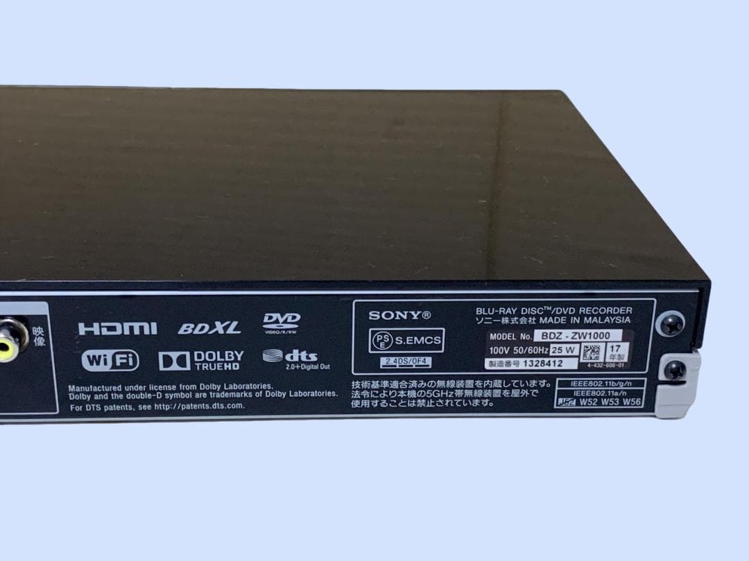 M7054 SONY ソニー HDD/BDレコーダー BDZ-ZW1000