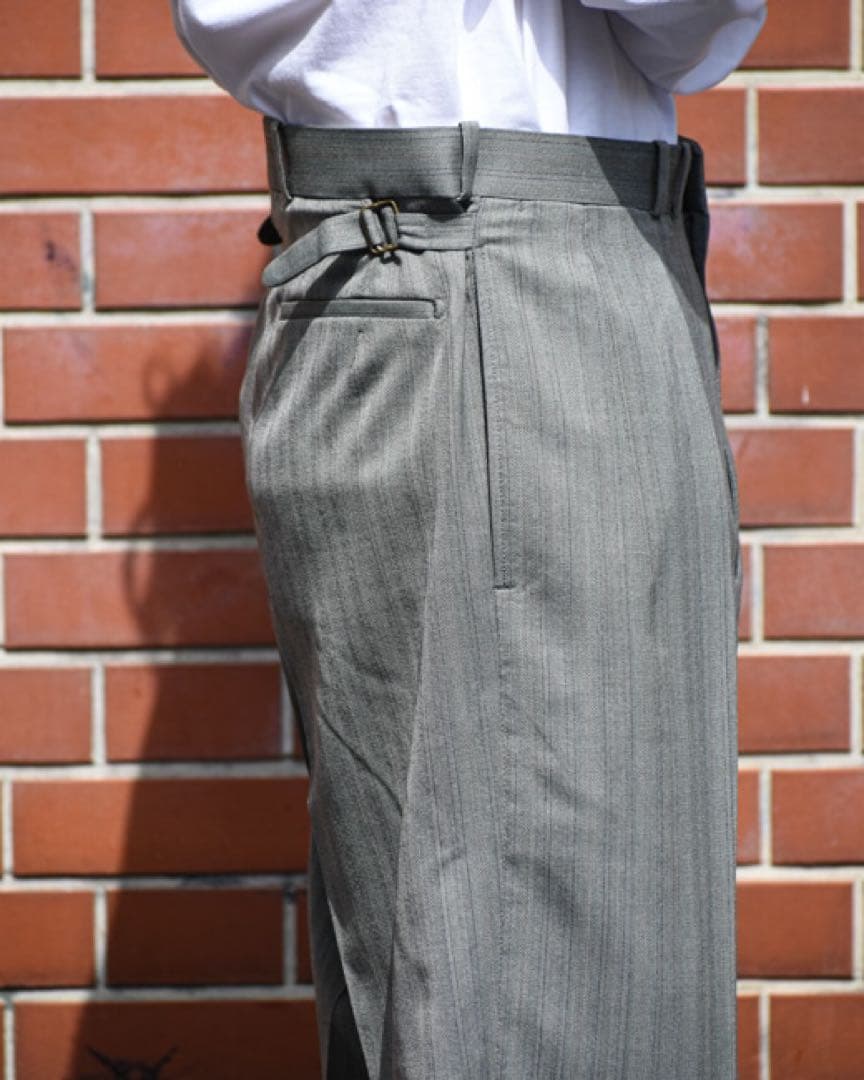 25SS【MAATEE&SONS】JEFFELY 撚杢ヘリンボーン