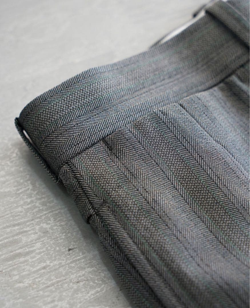 25SS【MAATEE&SONS】JEFFELY 撚杢ヘリンボーン