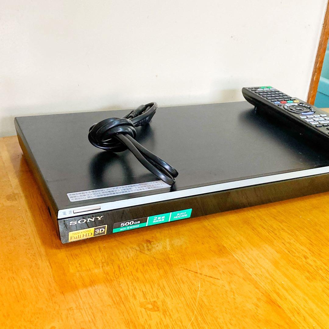 リモコン無し　SONY ブルーレイレコーダー HDD 500GB 2チューナー