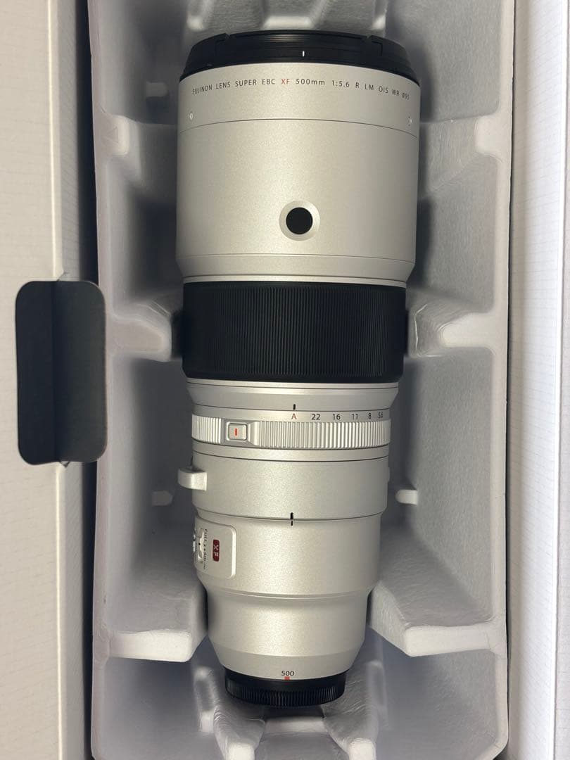 フジノンレンズ XF 500mm F5.6 R LM OIS WR カバー付き