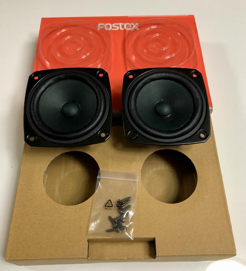 4箱セット Fostex Stereo スピーカー ペア 10cm フルレンジ