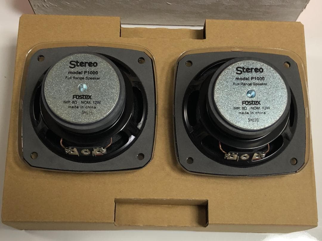 4箱セット Fostex Stereo スピーカー ペア 10cm フルレンジ