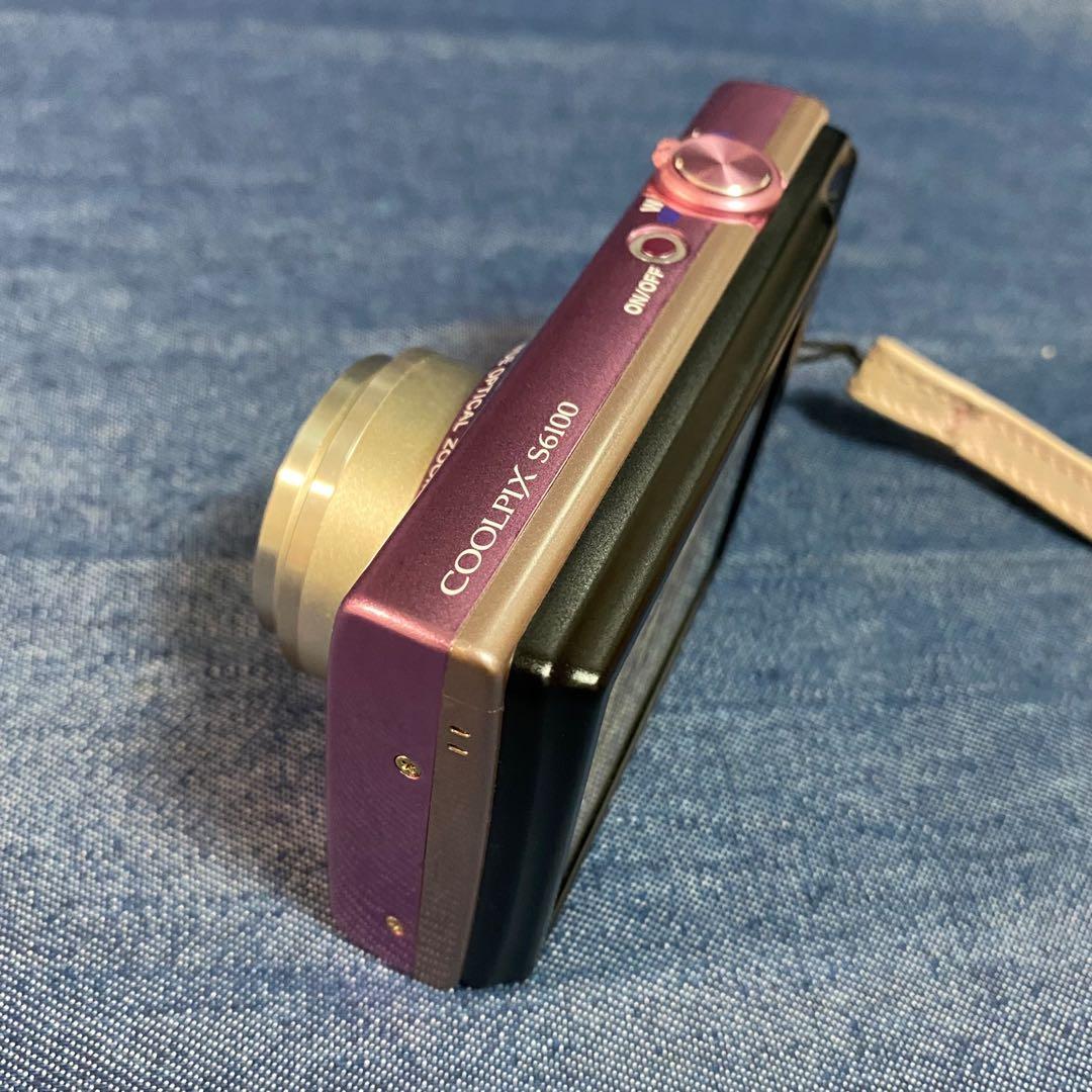 超美品★Nikon COOLPIX S6100ピンク1600万画素★専用ケース付