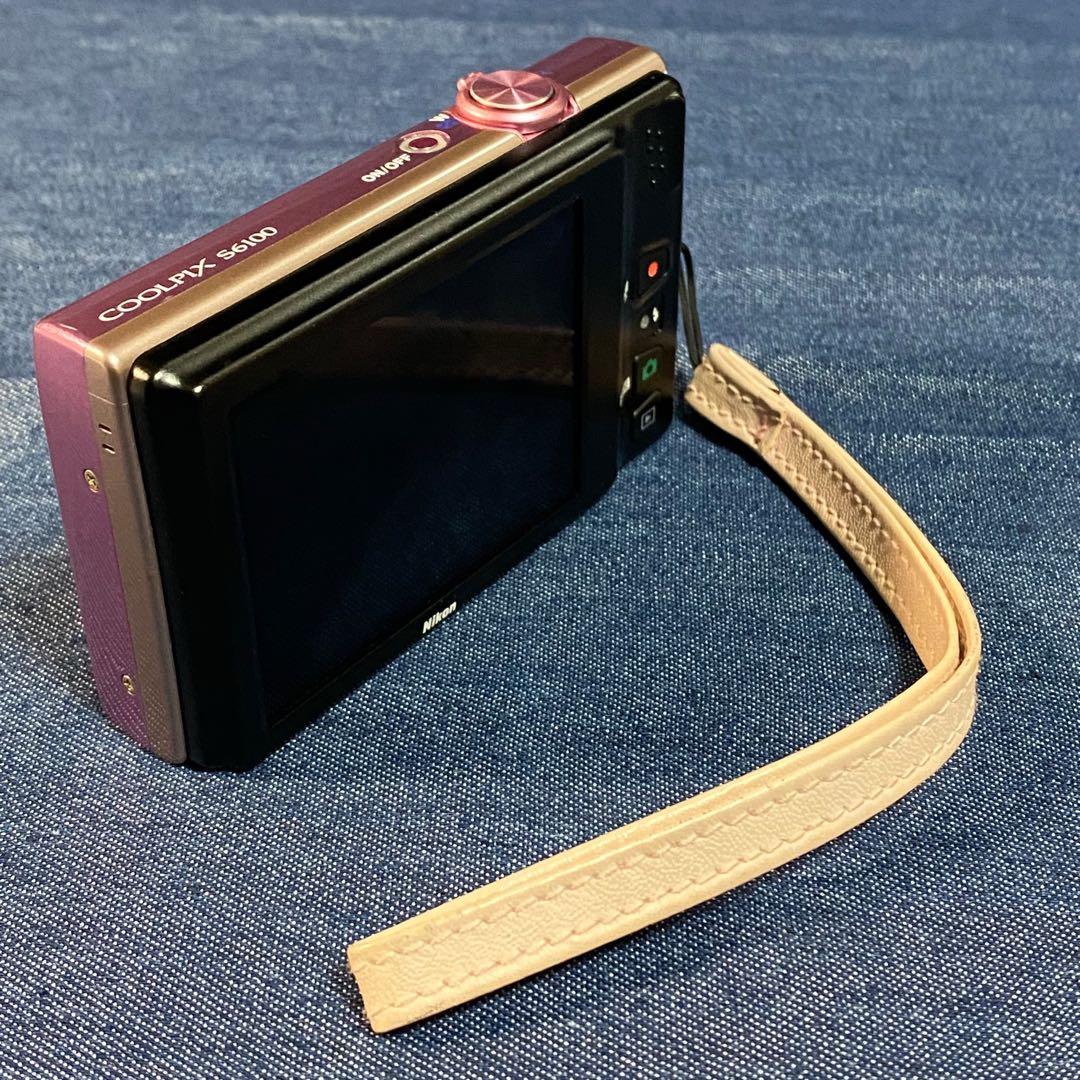 超美品★Nikon COOLPIX S6100ピンク1600万画素★専用ケース付