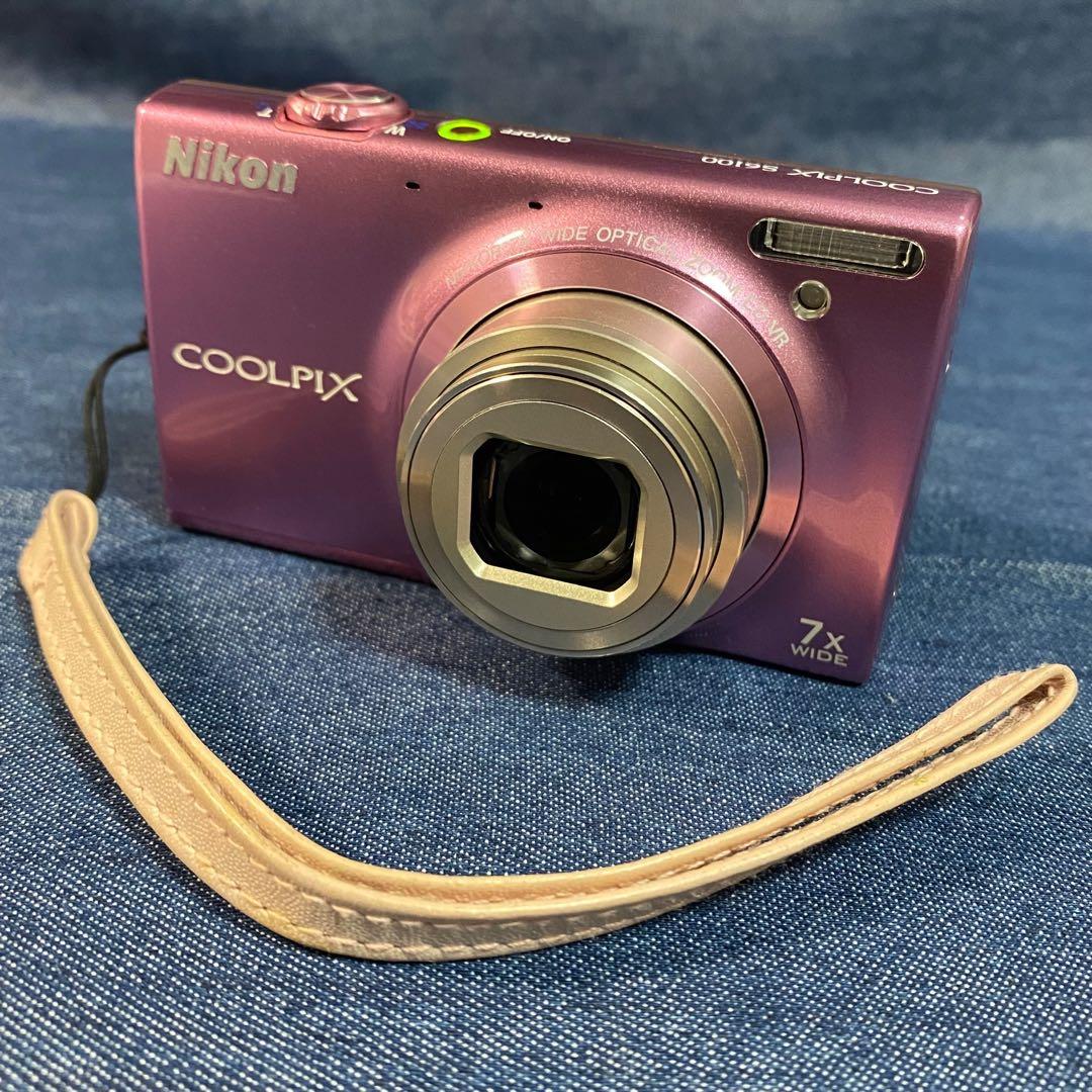 超美品★Nikon COOLPIX S6100ピンク1600万画素★専用ケース付