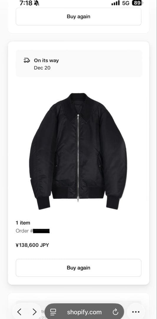 ジャケット・アウター vujade OPERA BOMBER JACKET IN LIMONTA