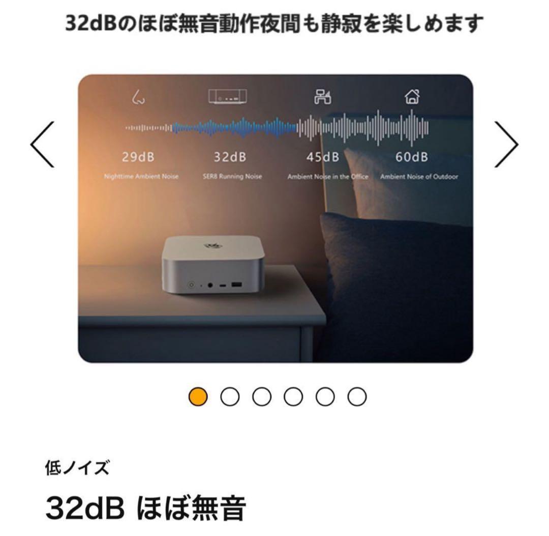 Beelink SER8 ミニPC AMD Ryzen 7 8845HS