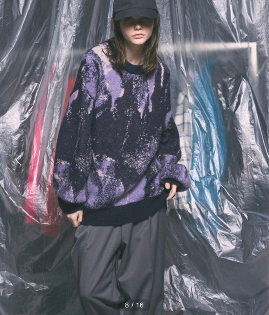 MAISON SPECIAL モヘヤシャギークルーネックニットプルオーバー/01