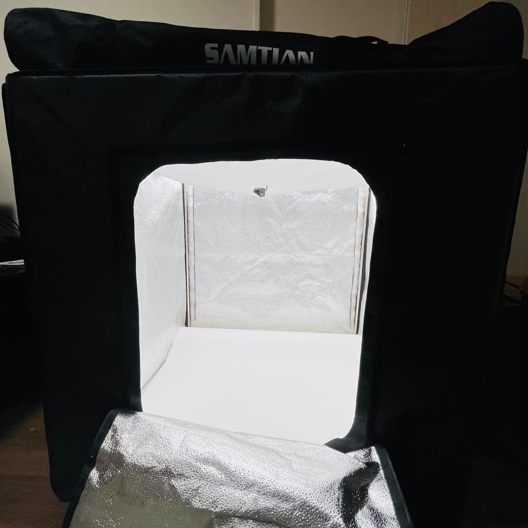 SAMTIAN 90cm大型撮影ボックス 4色背景シート付 ほぼ未使用 美品