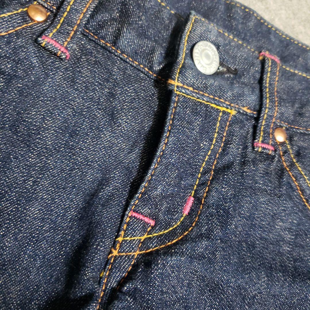 ★EVISU ◆ ローライズ ピンクカモメ ストレッチ セクシー ショートデニム