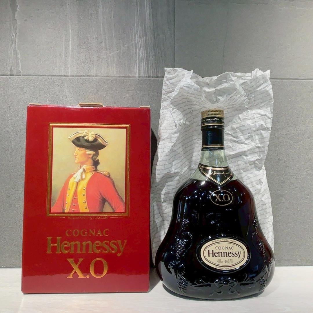 【限定値下げ！】未開栓 　ヘネシーXO　金キャップ　グリーンボトル　古酒