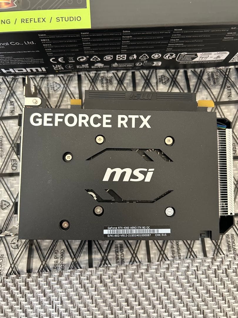 グラフィックボード・グラボ・ビデオカード MSI AERO ITX GeForce RTX 4060