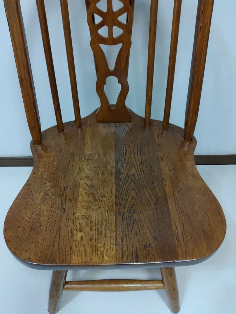 レア 座面回転 英国 アンティーク ホイールバックチェア ヴィンテージチェア