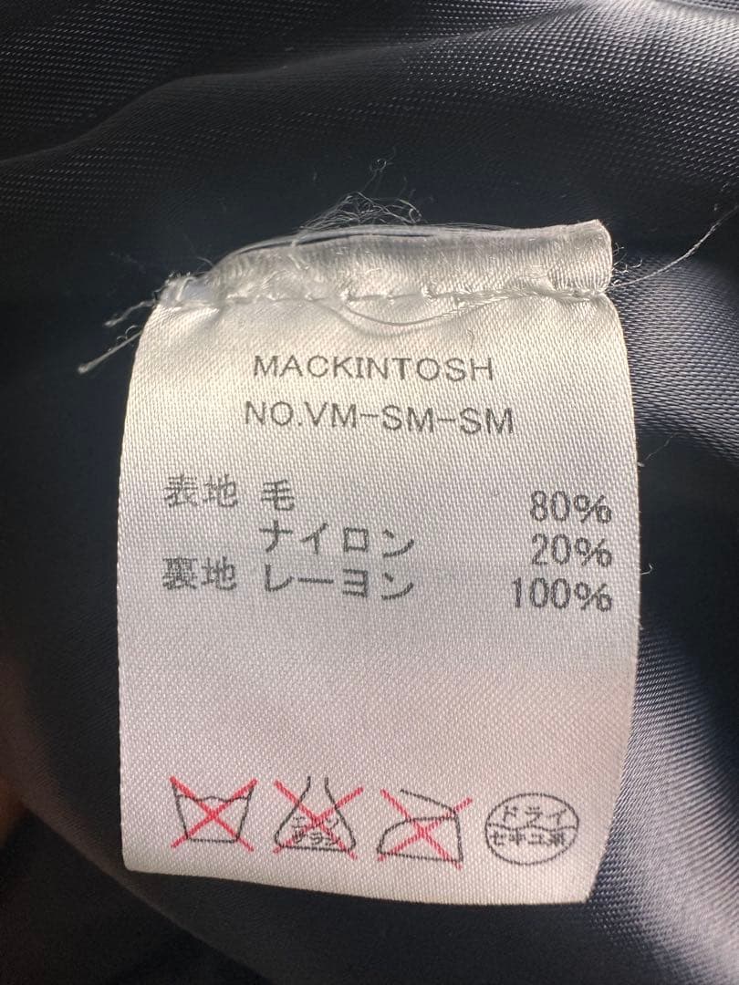 MACKINTOSH 黒コート ダブルボタン 英国製 サイズ34