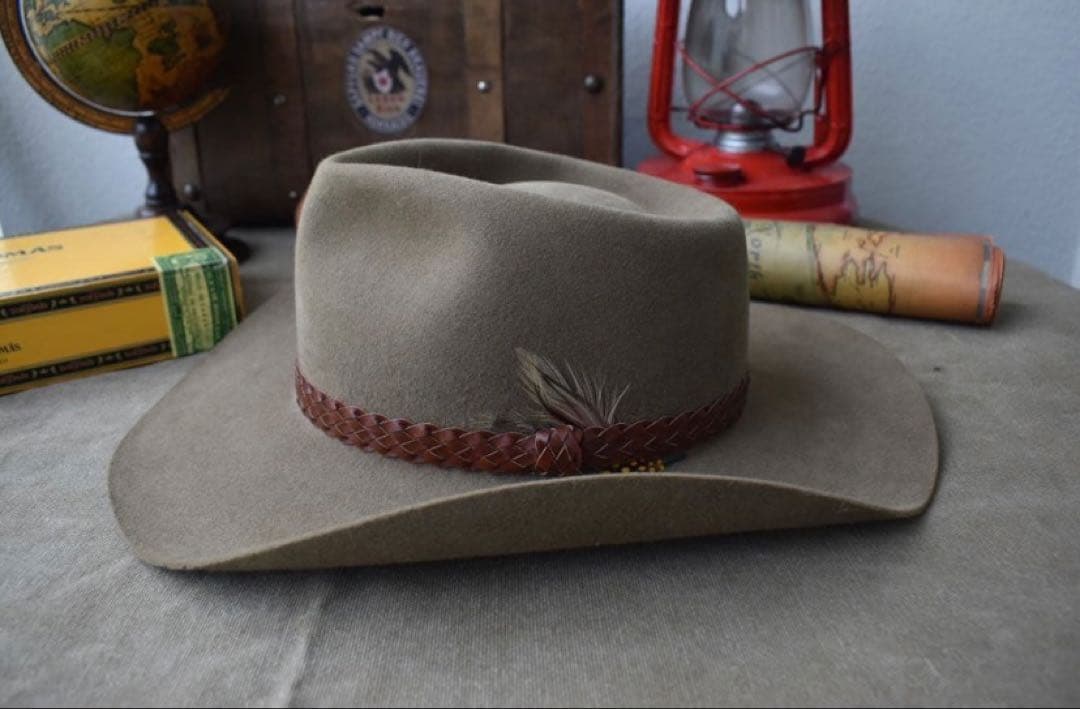 AKUBRA／ヴィンテージ／ラビットファー／テンガロンハット／オーストラリア製