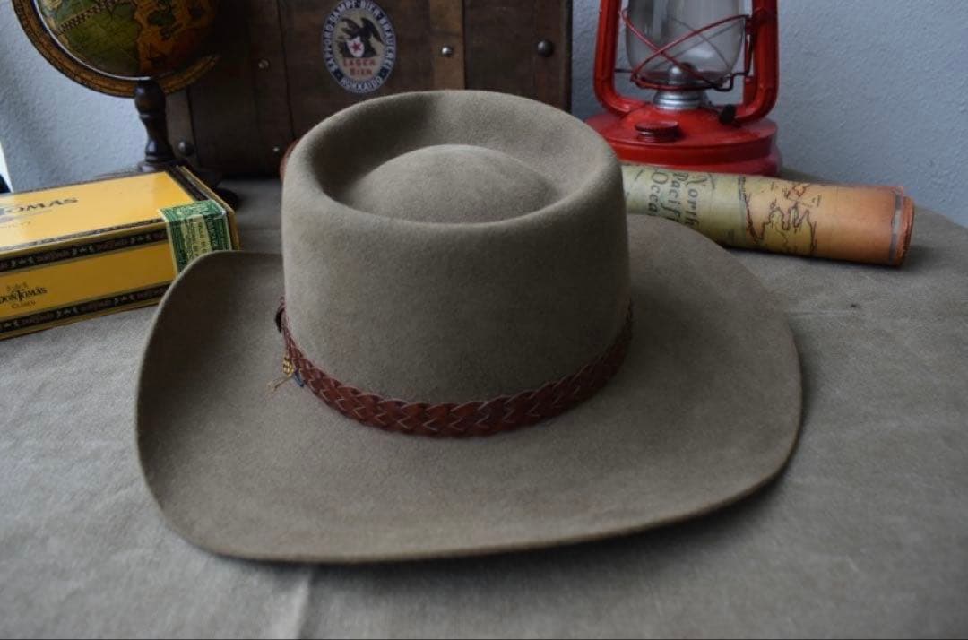 AKUBRA／ヴィンテージ／ラビットファー／テンガロンハット／オーストラリア製