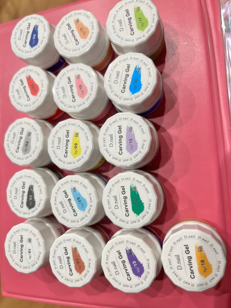 極カービングジェル　d.nail 　3D 痛ネイル　16色 粘土ジェル