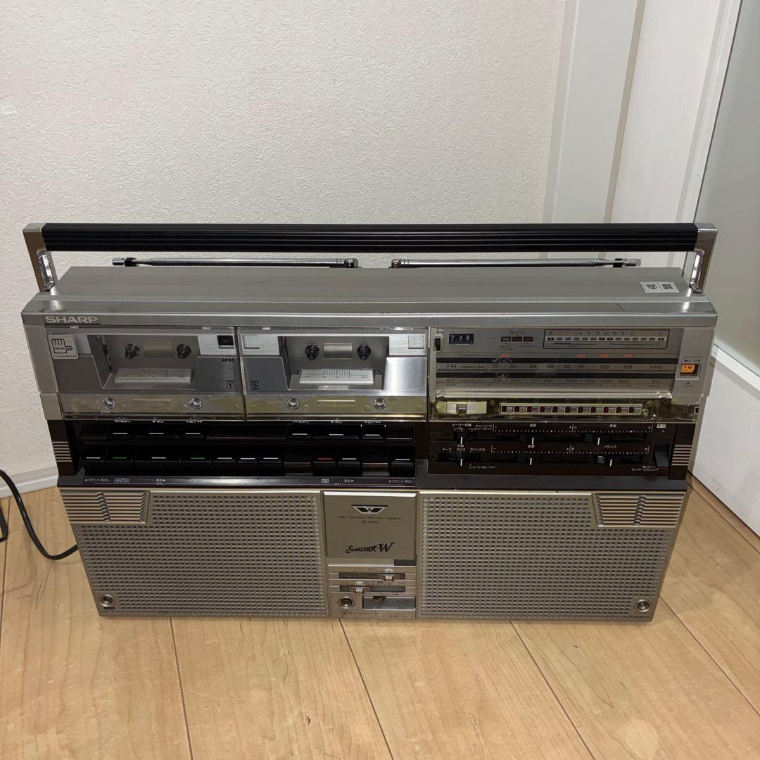 シャープ ラジオ付ステレオテープレコーダー ダブルラジカセ GF-808S