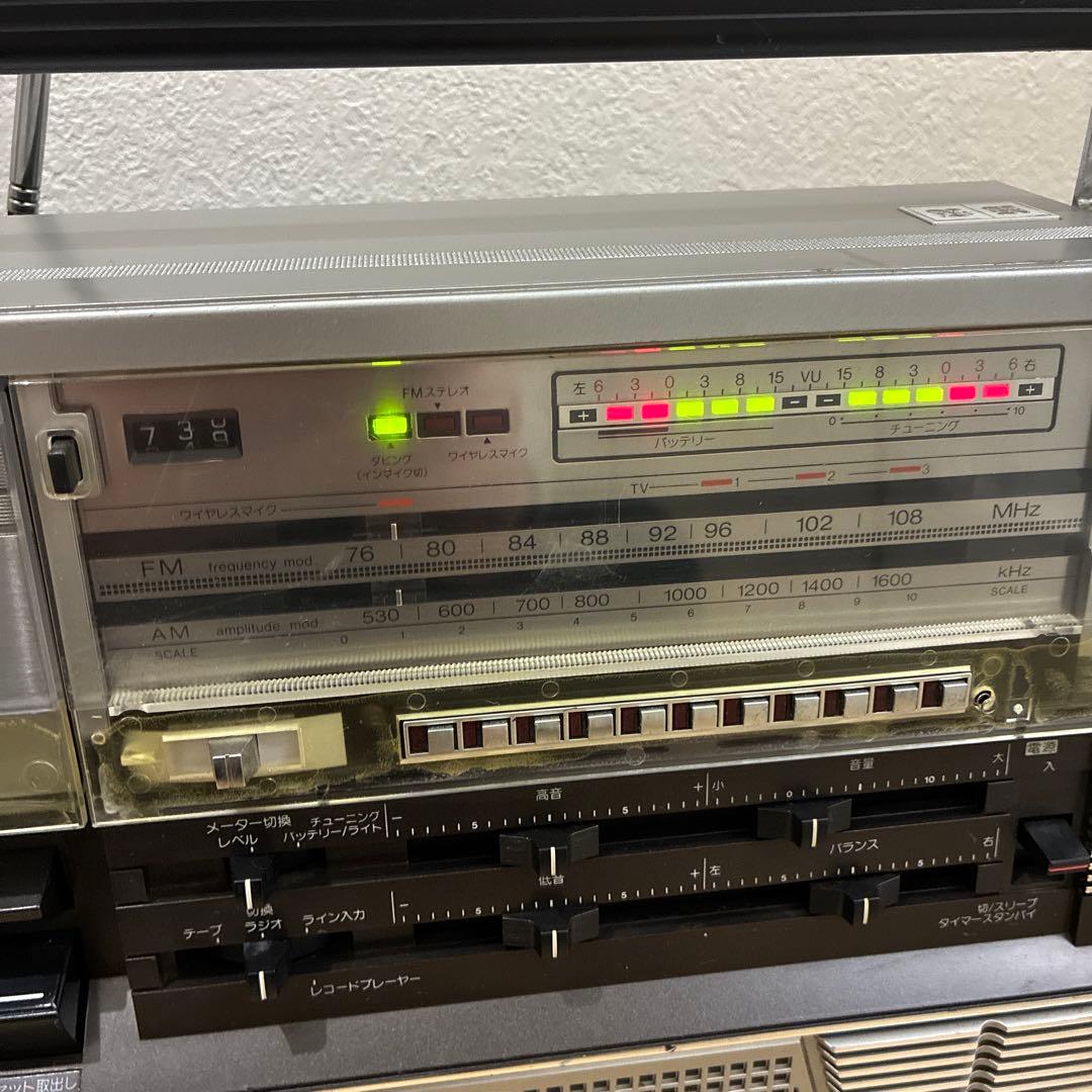 シャープ ラジオ付ステレオテープレコーダー ダブルラジカセ GF-808S