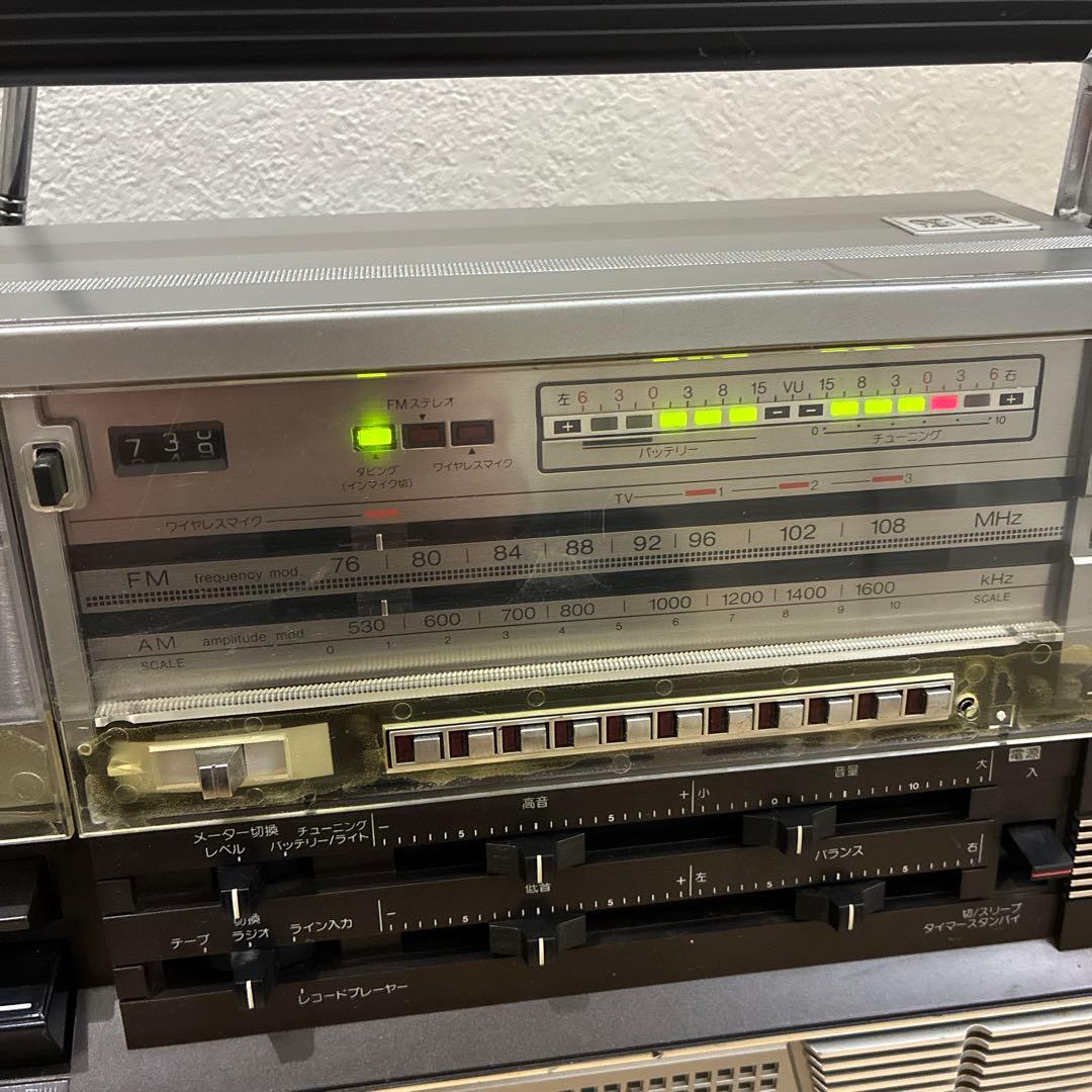 シャープ ラジオ付ステレオテープレコーダー ダブルラジカセ GF-808S