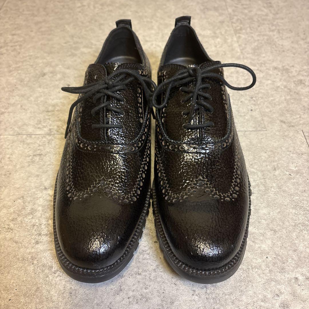 極美品✨️コールハーン ゼログランド エナメル ウイングチップ 9W