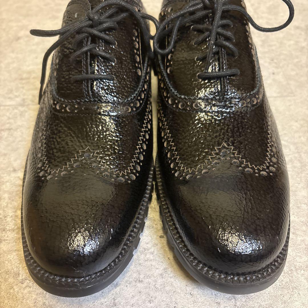 極美品✨️コールハーン ゼログランド エナメル ウイングチップ 9W