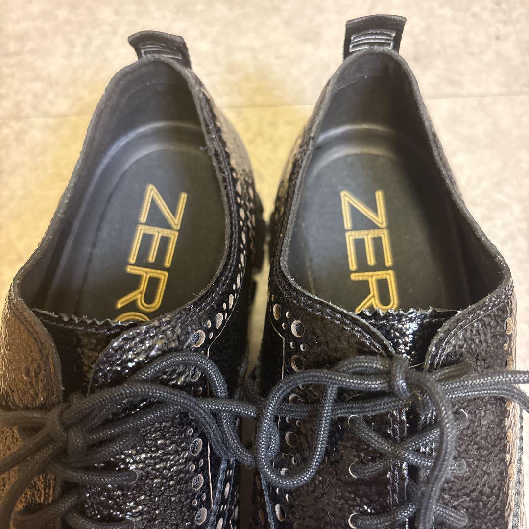 極美品✨️コールハーン ゼログランド エナメル ウイングチップ 9W