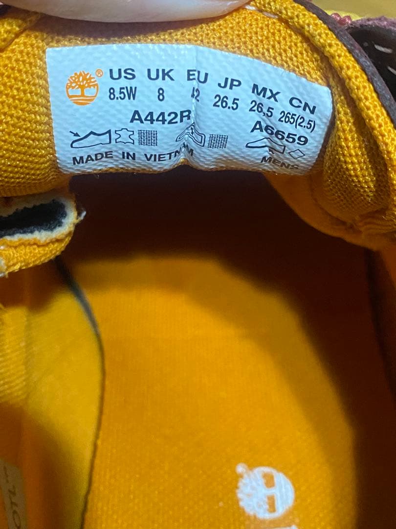 バーガンディ レザー ローカットシューズ