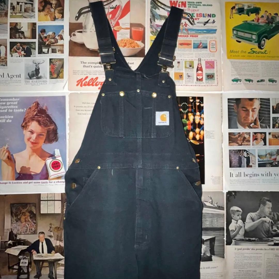 パンツ CARHARTT OVERALLS BLACK