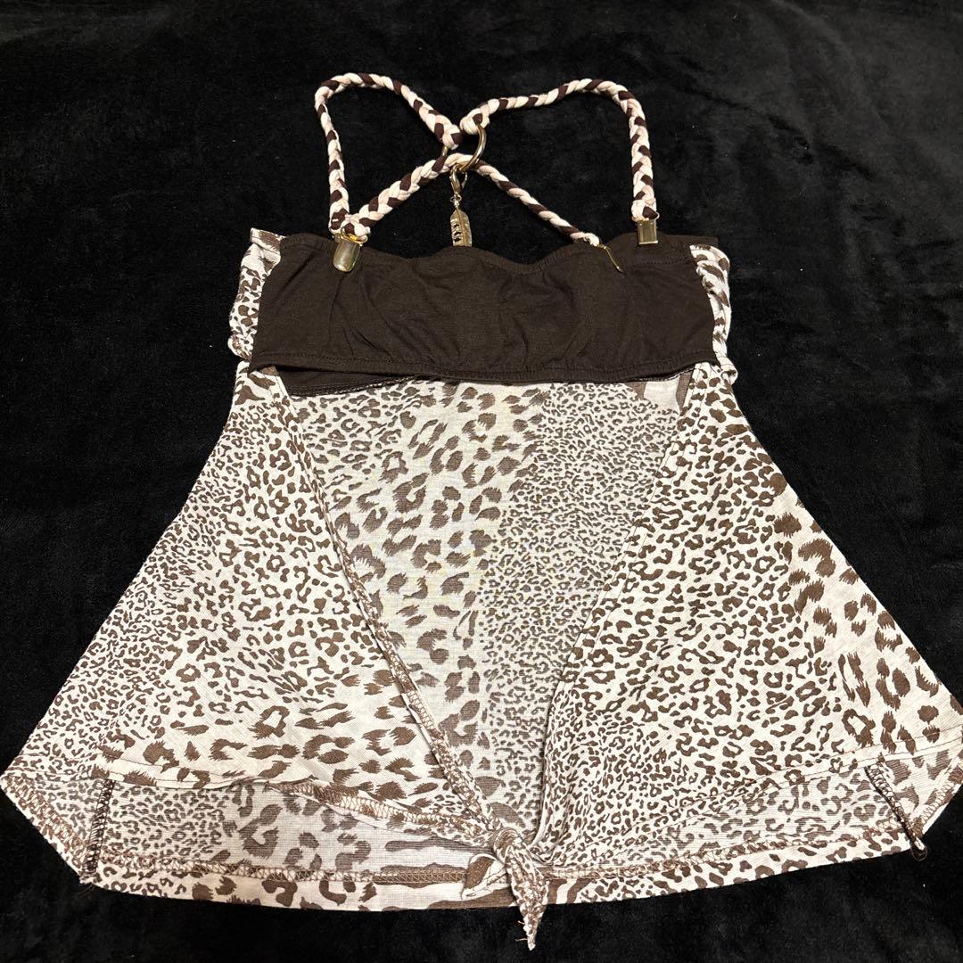 SALE☆d.i.a. レオパード柄 キャミソール　背中ガン開き
