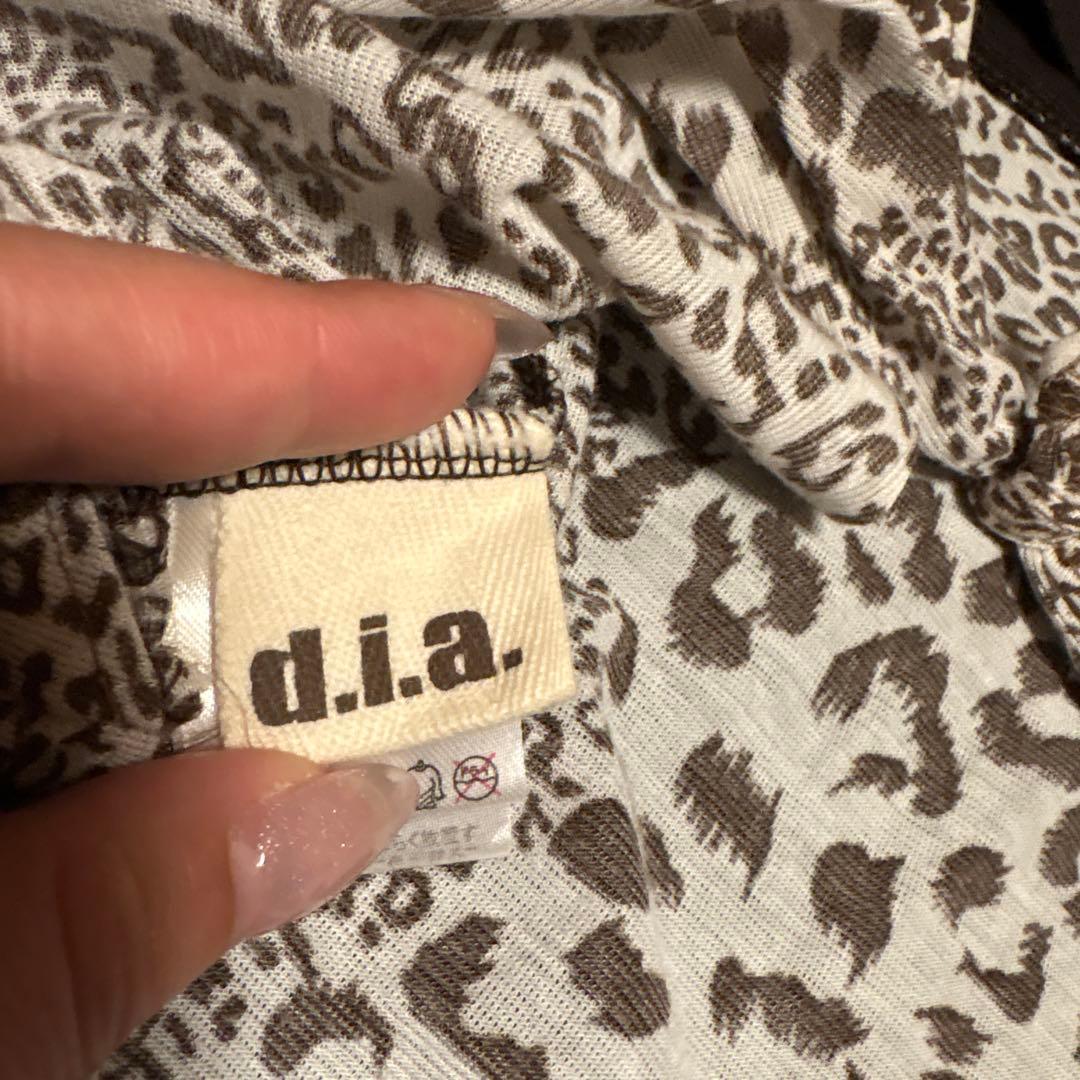 SALE☆d.i.a. レオパード柄 キャミソール　背中ガン開き