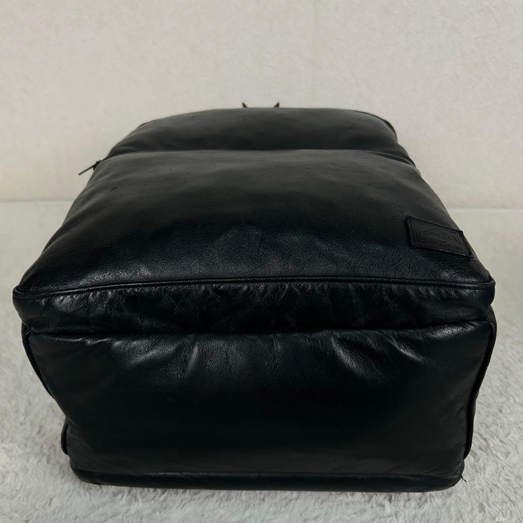 PORTER TIME BLACK DAYPACK 牛革製 完売品