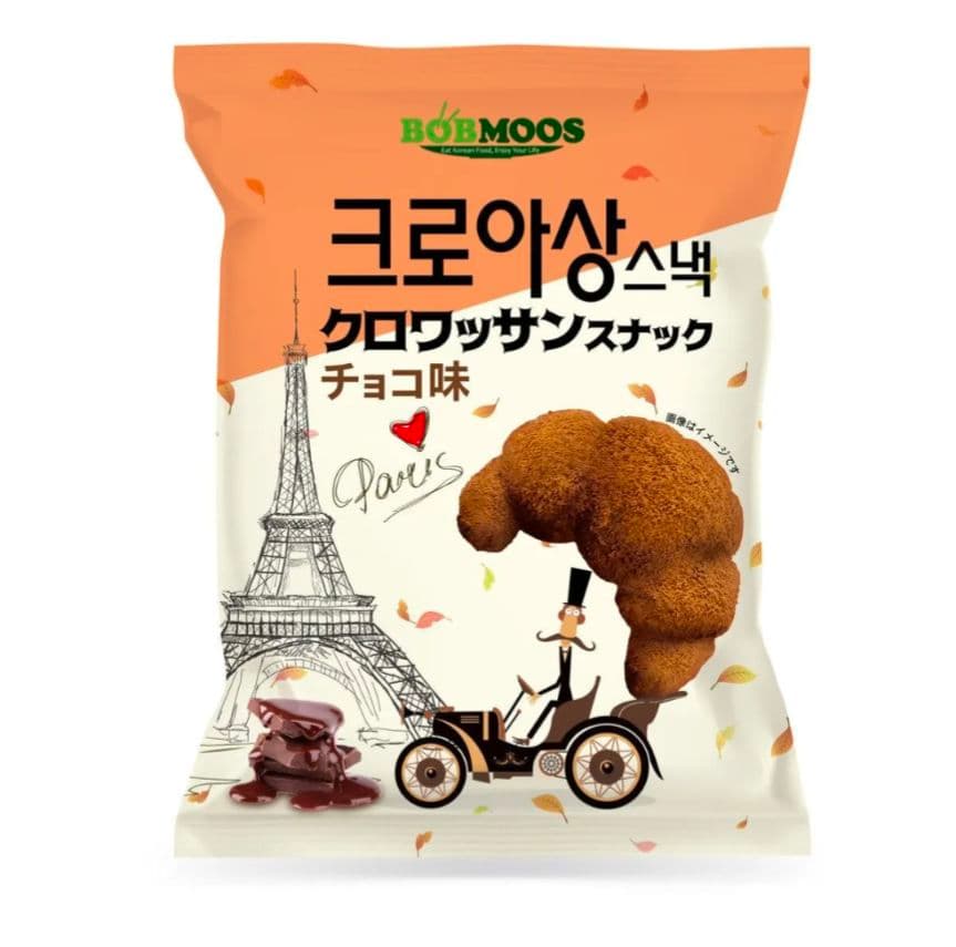 韓国人気商品 韓国クロワッサンスナック バター＆塩・チョコ味 全８袋　1箱 最終